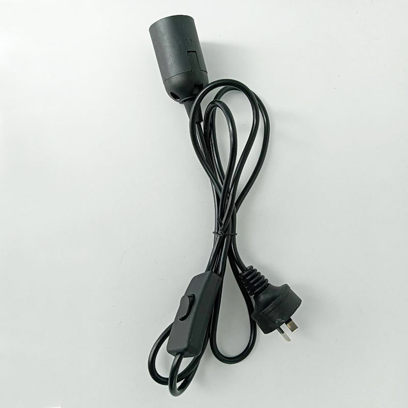 1.8M EU Dimmer Netsnoer Kabel E27 Lampvoeten ronde plug met schakelaar draad voor kroonluchter E14 Lamp houder Lamp 220V 110V