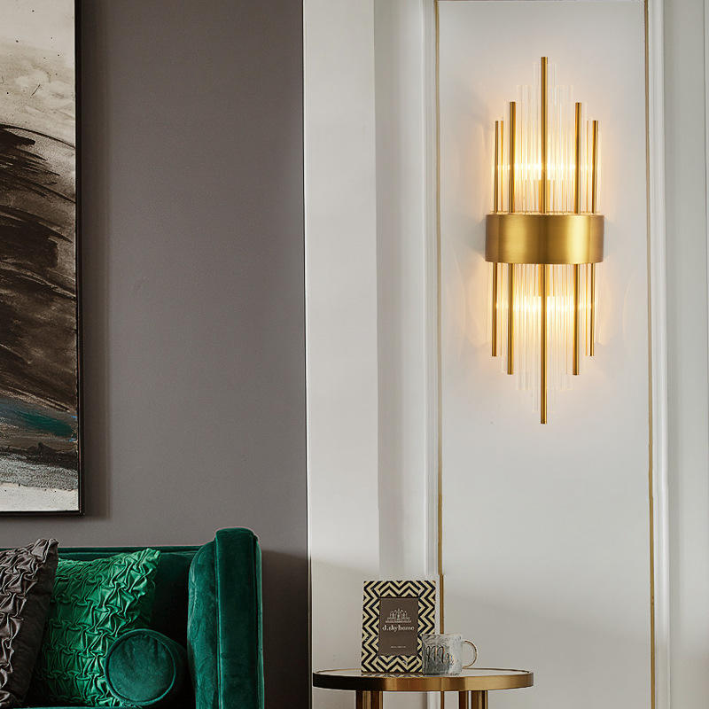 Moderne huishoudelijke binnenverlichting LED lineaire wandlamp is van toepassing op slaapkamer en woonkamer wandlamp luxe verlichting voor thuis