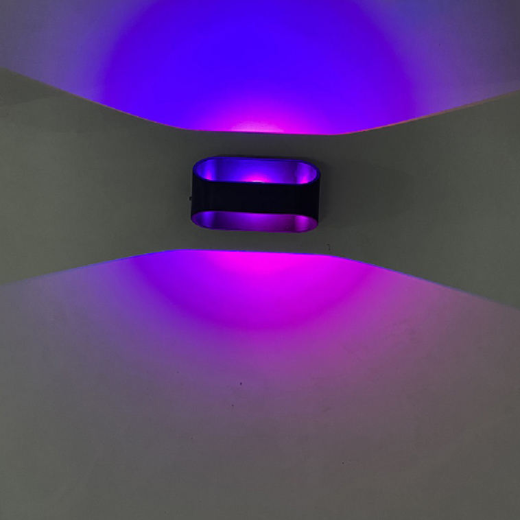 Nieuwe witte aluminium 5W RGB wandlamp Up and Down indoor wandlamp diy kleur met controller indoor wandlamp RGB wandlamp