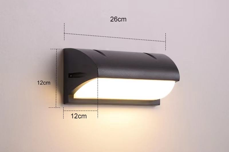 12W LED-buitenwandlamp Waterdichte led-wandlamp eenvoudig gangpad trappen binnenplaats licht balkon wandlamp super helder
