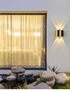 LED IP65 waterdichte indoor outdoor wandlamp rechthoek licht op en neer lichtgevend lichaam buiten wandkandelaar