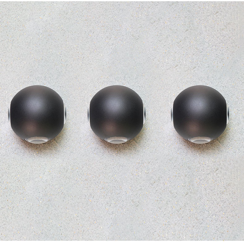 6W waterdicht licht 2023 NIEUW Ball Lights Outdoor LED-wandlampen Ronde waterdichte wandlamp Op en neer wandlamp