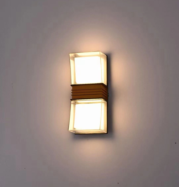 6W 12W LED Moderne Outdoor Waterdichte Wandlamp Binnen Slaapkamer Woonkamer Balkon Wandlamp Home Verlichting Aluminium Wandkandelaar