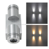 2x1W AC85-265V Aluminium Moderne LED Wandlampen Wandlamp Blaker Spiegel Licht voor Indoor Wanddecoratie Of Verlichting