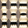 Moderne LED-wandlamp Up en Down Lighting Cube Sconce Lamp Armatuur Mount Indoor Outdoor Home Room Slaapkamer Hotel Verlichting Decoratie