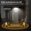 Solar buitenlamp met bewegingssensor Solar wandlamp 208 LED waterdichte tuinverlichting met sensor voor buiten
