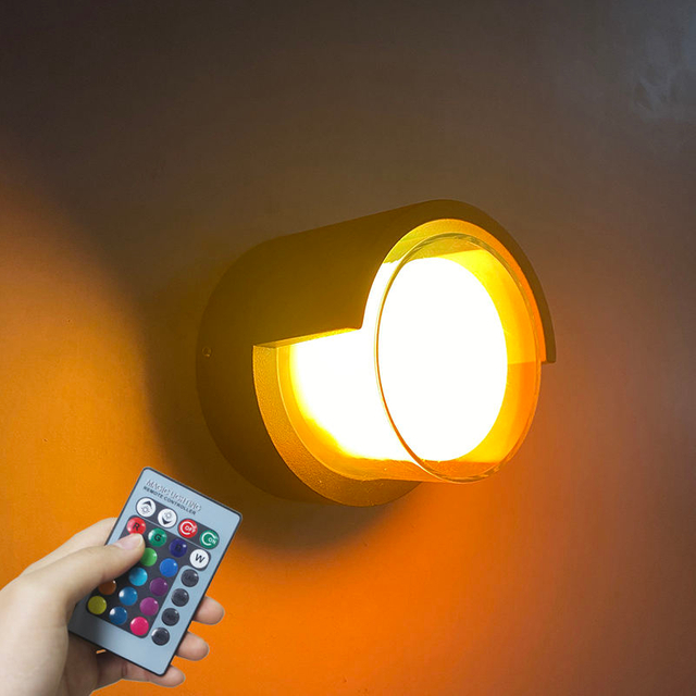 2023 Outdoor Tuya Wifi Led Smart Wandlampen 10W Cube Rgb App Dimbare Blaker Waterdicht Tuin Alexa Google Thuis wandlamp AC85-265V