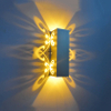 Nieuwe collectie 6W dubbele Butterfly Aluminium led-wandkandelaar voor binnenwandlampen Beauty Room bloem achtergrond nachtlampje