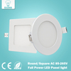 Ultra Dunne Led-paneel Downlight echte volledige watt 3W 4W 6W 9W 12W 15W 18W 24W Ronde/Vierkante LED Plafond Inbouwlamp