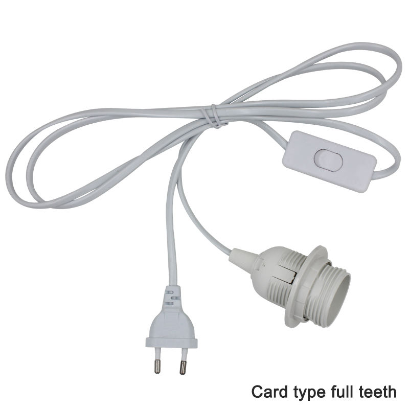 1.8M Lijn Lengte E27 LED Lamp Socket 250V 4A 303 Aan/Uit Lamphouder Adapter Converter voor LED Licht Schorsing Socket Houder