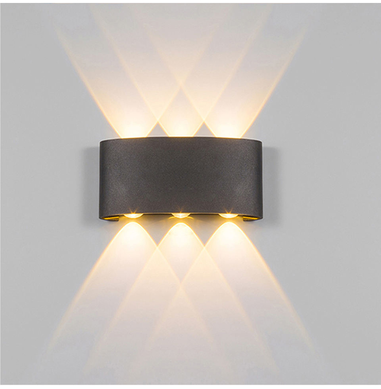 Goedkope fabrieksprijs Ip65 waterdichte wandlamp zwarte led-lamp badkamerblaker voor 100% veiligheid