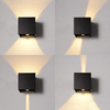 Nieuwe bewegingssensor kubus LED-wandlamp 12W warm licht buiten waterdicht verstelbaar op en neer traploos slaapkamer loft vogue