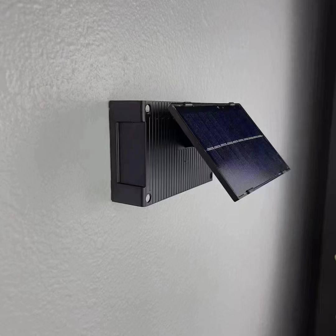 Buitenshuis Zonne-energie Muur Afstandsbediening Straatlantaarn Zonnelampen Donker Sensatie Veranda Straat Garage Tuin 3 standen Beweging
