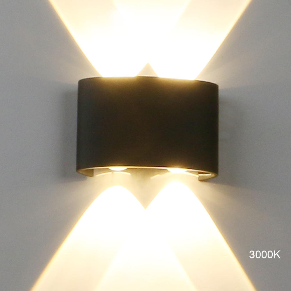 8W waterdichte buitenwandlamp COB aluminium moderne wandlamp voor in de tuin