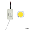 1 set 3W 5W 7W 10W 12W 15W 20W 25W 30W COB led chip board panel voor led spotlight lamp + Plastic Shell LED voeding driver