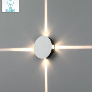 Nieuwe moderne creatieve ronde kruisster licht loft led wandlamp indoor blaker verlichting