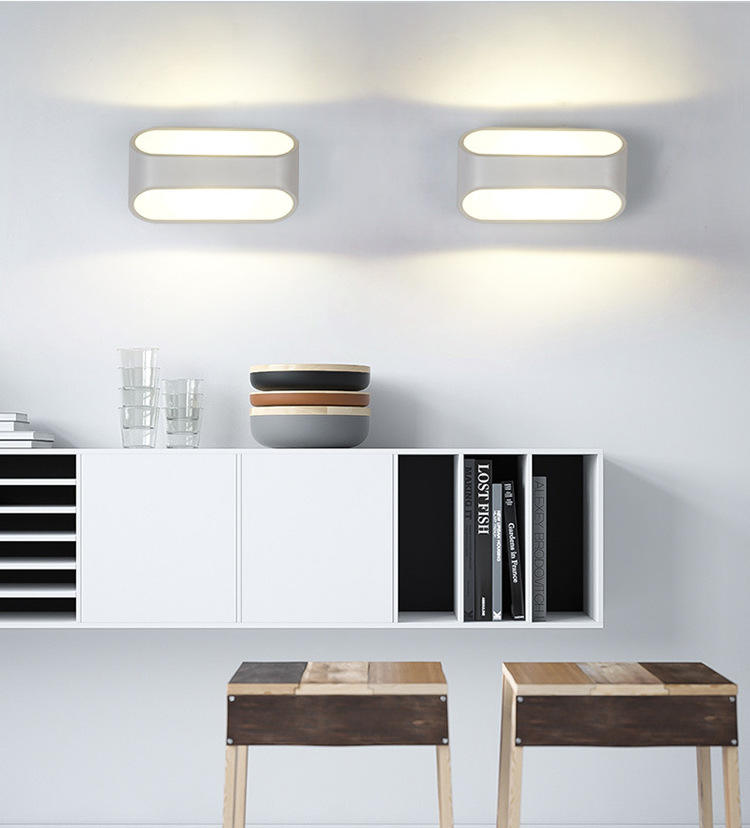 Nieuwe 5W RGB-wandlamp Up Down Indoor Wandlamp LED-achtergrondwandlamp voor huis- en hoteldecoratie