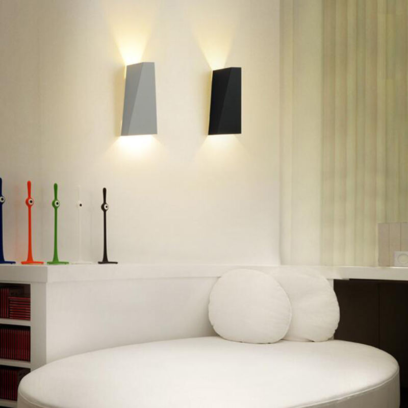 Up en Down Verlichting Functies LED Wandlamp Dual-Head Geometry Blaker Voor Slaapkamer Home Verlichting Armatuur Stairway LED Wandlamp