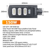 50-300W straatlantaarn op zonne-energie indoor solar lamp zonne-energie lampen op zonne-energie lamp lamparas solar Geïntegreerde alles-in-één straatlantaarn op zonne-energie