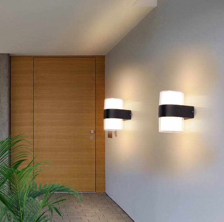 Nieuwe Ronde 6W Acryl Waterdichte Led Wandlamp Tuin Outdoor Decoratie Voordeur Verlichting Blaker