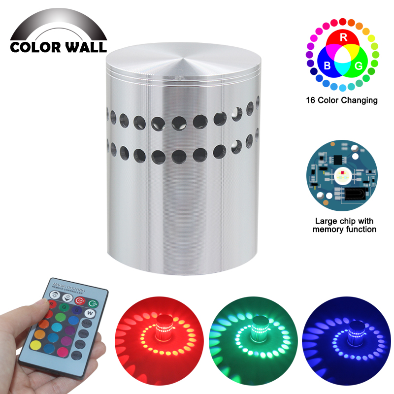 Spiraal Gat Led Wandkandelaar