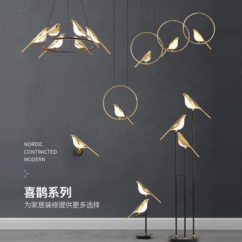 Hotelwandleuchte IP20 Led Trap Wandlamp 3W Indoor Goud Lichtgevende Chip Nachtlampje Applique Bird Nachttischlampe Unique Night