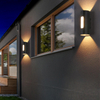 Zwart Wit Decoratie Applique Murale Led Vierkant Rond Op en neer Licht Ip65 Waterdicht Naast Led Cilinder Licht Wandlamp