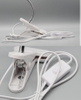 360 Graden Flexibele Bureaulamp Houder E27 Base Light Socket Zwanenhals Clip-On Kabel met Aan Uit Schakelaar Plug voor Nachtlampje