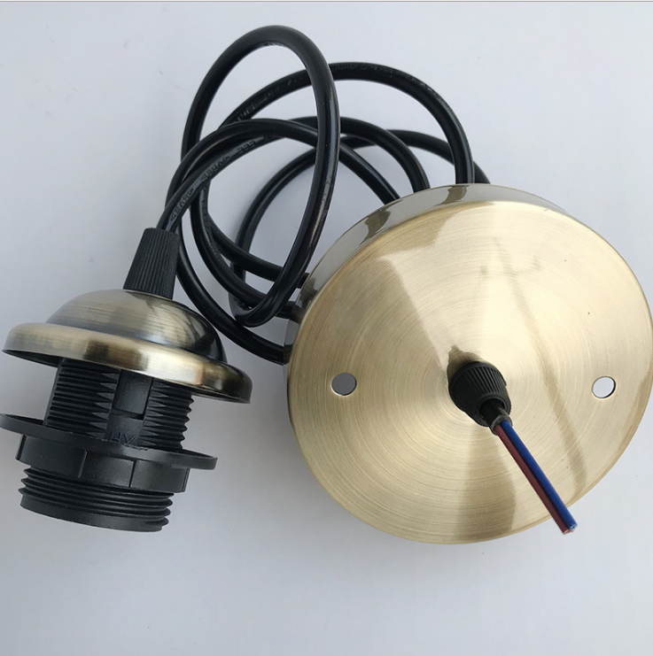 Plafondbak met ophangdraad lamplichaam schroef E27 lamphouder kroonluchter lamphouder verlichting lampen LED-lamp toegang