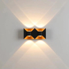 IP65 LED Wandlamp Aluminium RGB Outdoor Waterdichte Tuinhek Indoor Mode Wandlamp Voor Slaapkamer Nachtkastje Woonkamer Trappen