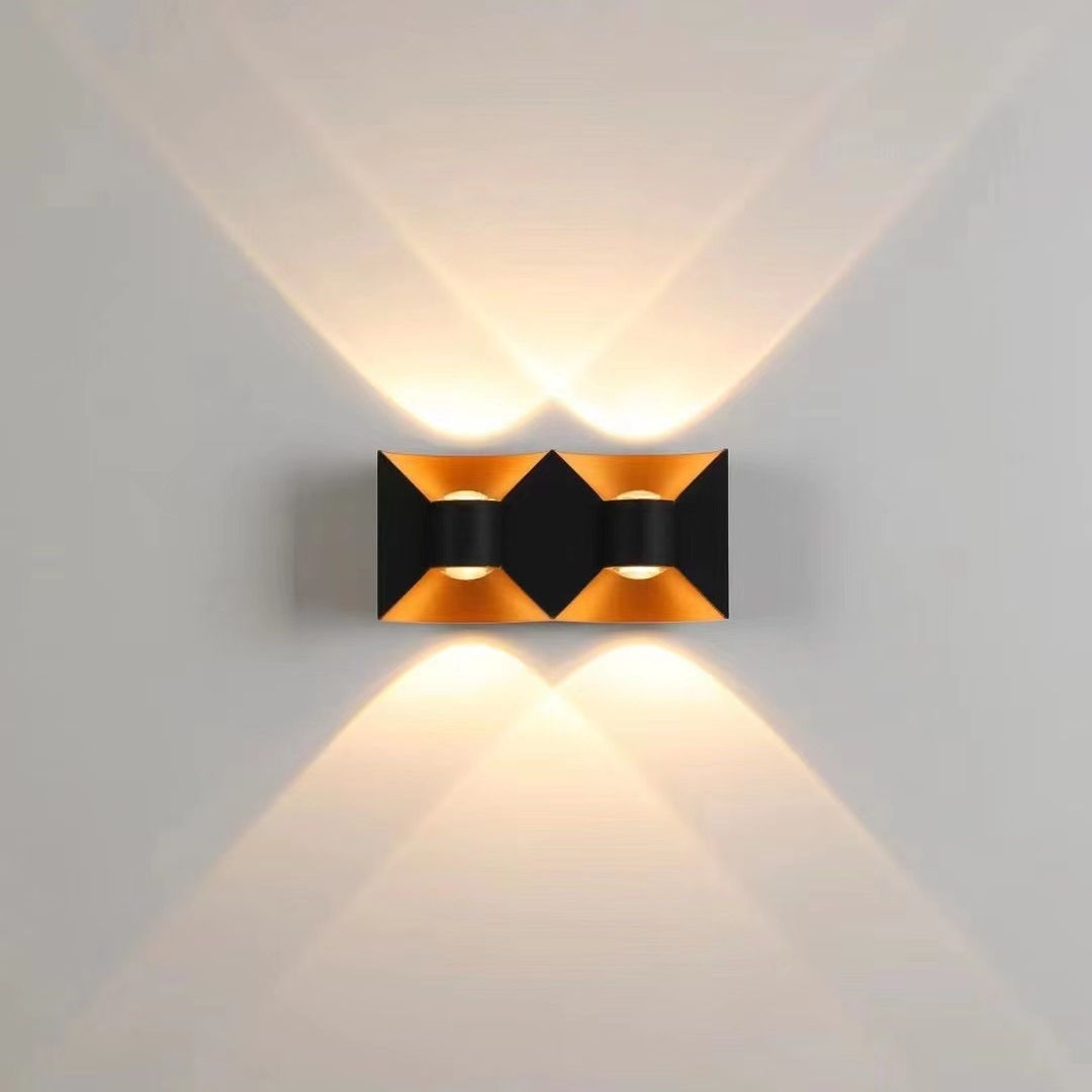 IP65 LED Wandlamp Aluminium RGB Outdoor Waterdichte Tuinhek Indoor Mode Wandlamp Voor Slaapkamer Nachtkastje Woonkamer Trappen