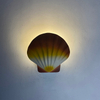 2023 Tropische stijl RGB 5W shell waterdichte buitenwandlamp Kleine gangpad wandlamp voor tuinbinnenplaats decoratie