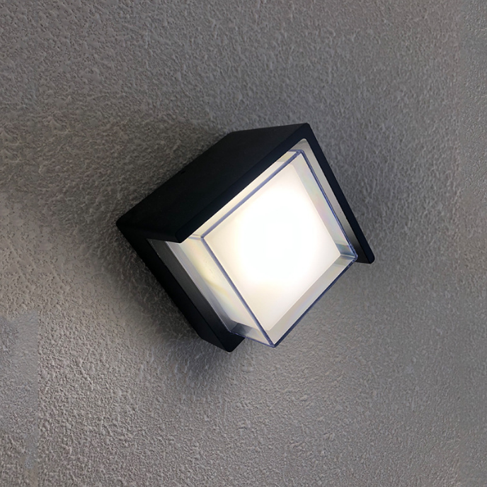 Decoratieve led lamp Acryl vierkante wandverlichting waterdichte binnen wandlamp met Aluminium buiten nachtlampje
