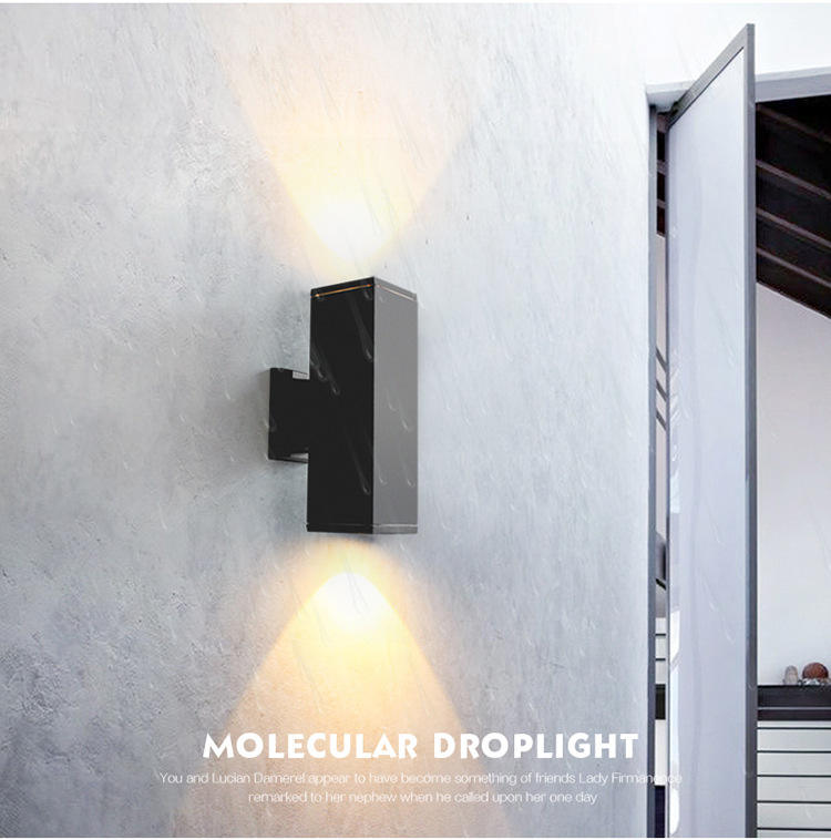 Aangepaste schans wandlamp Modern IP65 waterdicht aluminium buitenlicht LED op en neer wandlamp gemaakt in China
