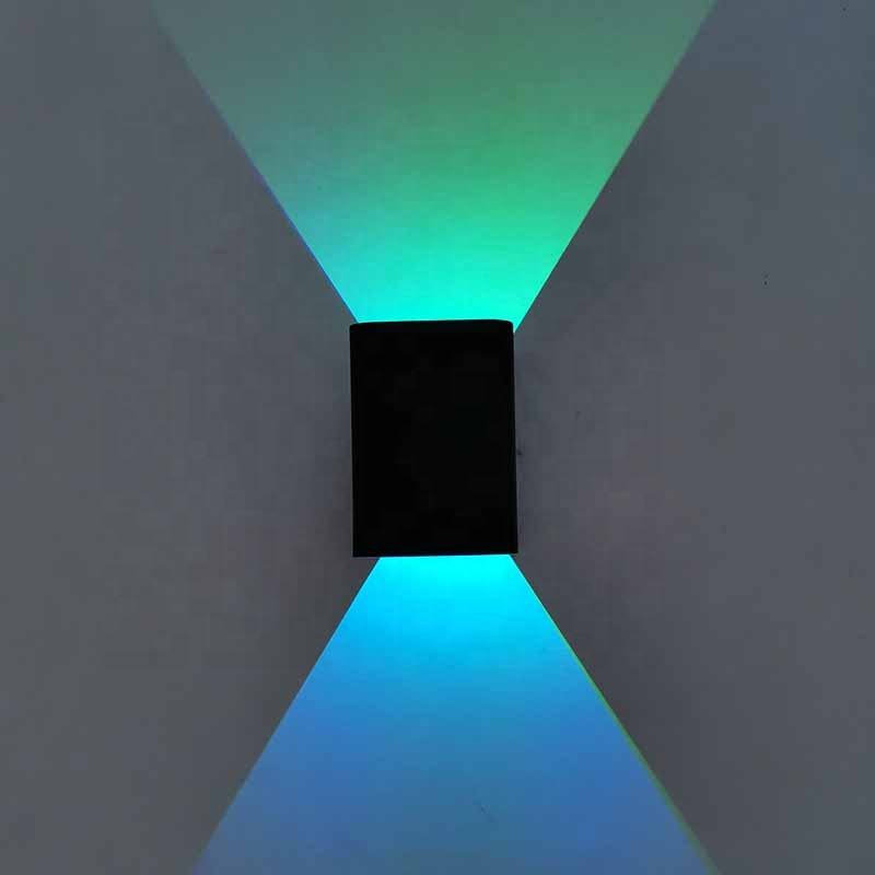 5W LED-wandlamp voor binnen 16 kleuren wandlamp Binnenverlichting kan op afstand worden bediend Kleur veranderende aluminium schaal Binnenverlichting
