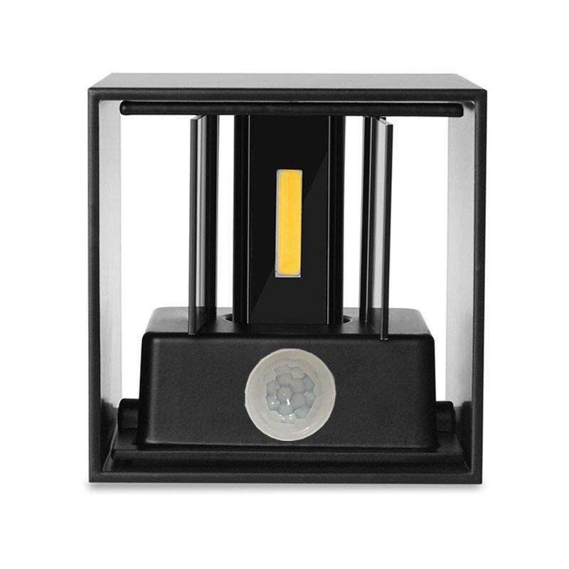 Outdoor Garden 12W Verstelbaar omhoog en omlaag wandlamp Bewegingssensor Wandlamp
