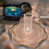 Amazon Luxe Acryl Moderne Transparante Led Touch Control Kristal Nachtkastje Lamp Licht Oplaadbaar Romantisch Diner Licht
