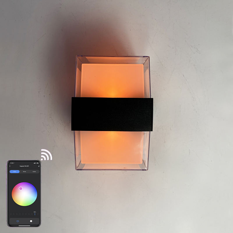 Tuya Smart WiFi LED Wandlamp 15W RGBW Outdoor Indoor APP Waterdicht Blaker Dimbaar Tuin Licht Werk met Alexa Google Alice