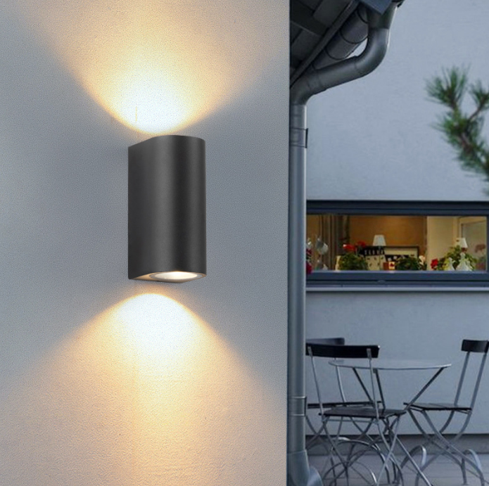 12W kolom dubbele kop waterdichte wandlamp Unieke nachtlamp IP65 waterdichte wandlamp voor tuindecoratie