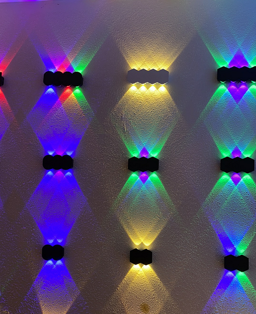 Nordic Persoonlijkheid Wandlamp Eenvoudige Led Woonkamer Achtergrond Ronde Wandlamp Hotel Hal Gang Verlichting Diamantvorm