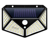 100LED zonne-wandlamp binnenplaats vierzijdige lichtgevende zonnelamp menselijk lichaam inductie waterdichte buitenlamp
