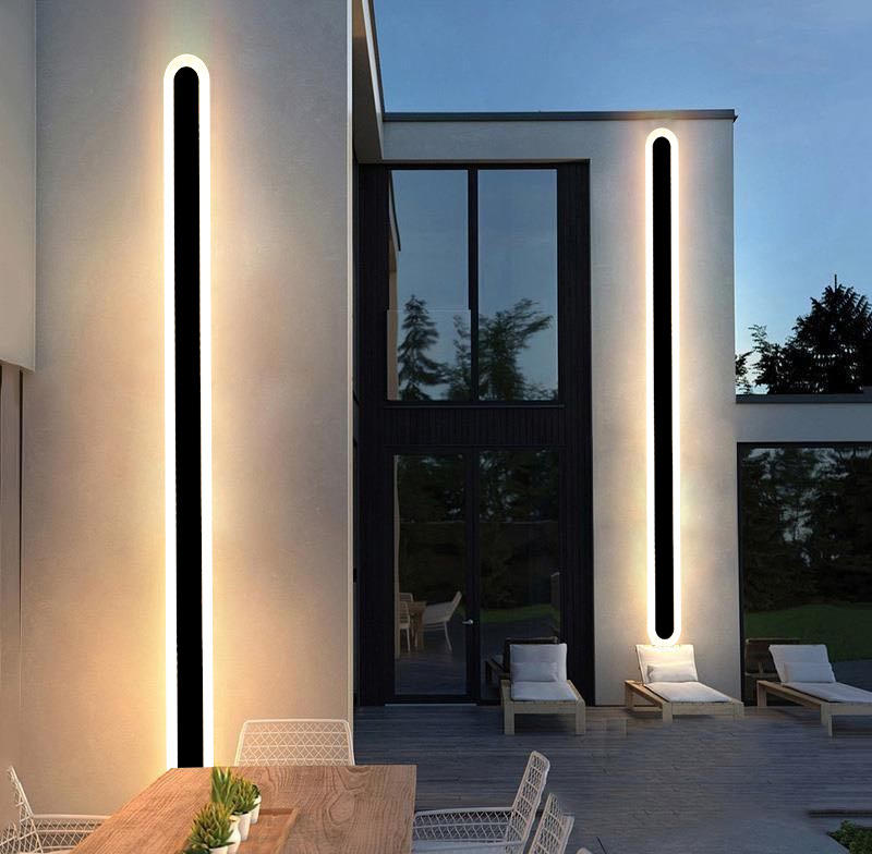 Hagood Moderne Eenvoudige Lange Strip Indoor Aluminium Wandlamp Waterdichte Outdoor Wandlamp Behuizing Hot Selling
