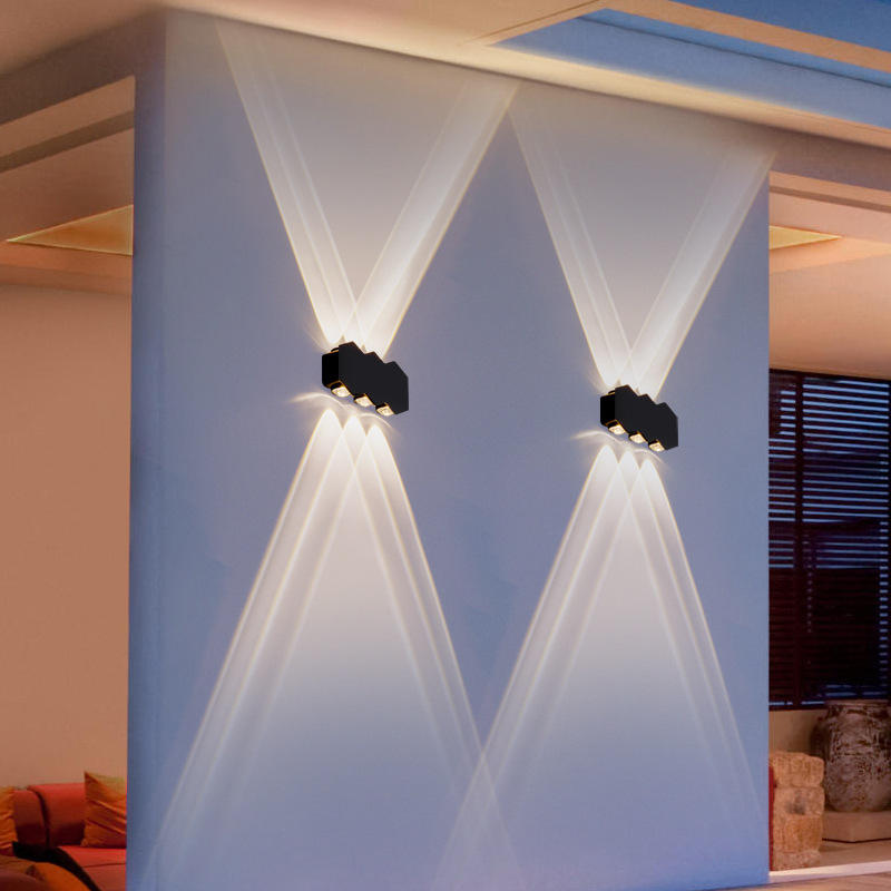 4W Nordic Persoonlijkheid Wandlamp Eenvoudige Led Woonkamer Achtergrond Ronde Wandlamp Hotel Hal Gang Verlichting Diamantvorm