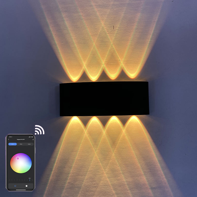 buitenwandlamp APP Afstandsbediening Bluetooth-compatibel Gebruikt voor vakantiedecoratie Bar wandlamp verbinden met ALEXA