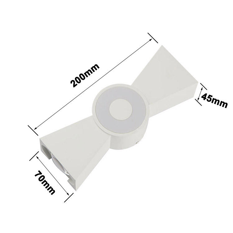 Hot-selling led light Horn waterdichte wandlamp en modern nachtlampje voor buiten in hoogwaardige up en down wandlamp