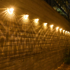 LED Zonne-verlichting Outdoor Licht Controle Sensor Tuin Decoratie Solar Hek Wandlamp Halve Cirkel Energie Waterdicht Straatlantaarns