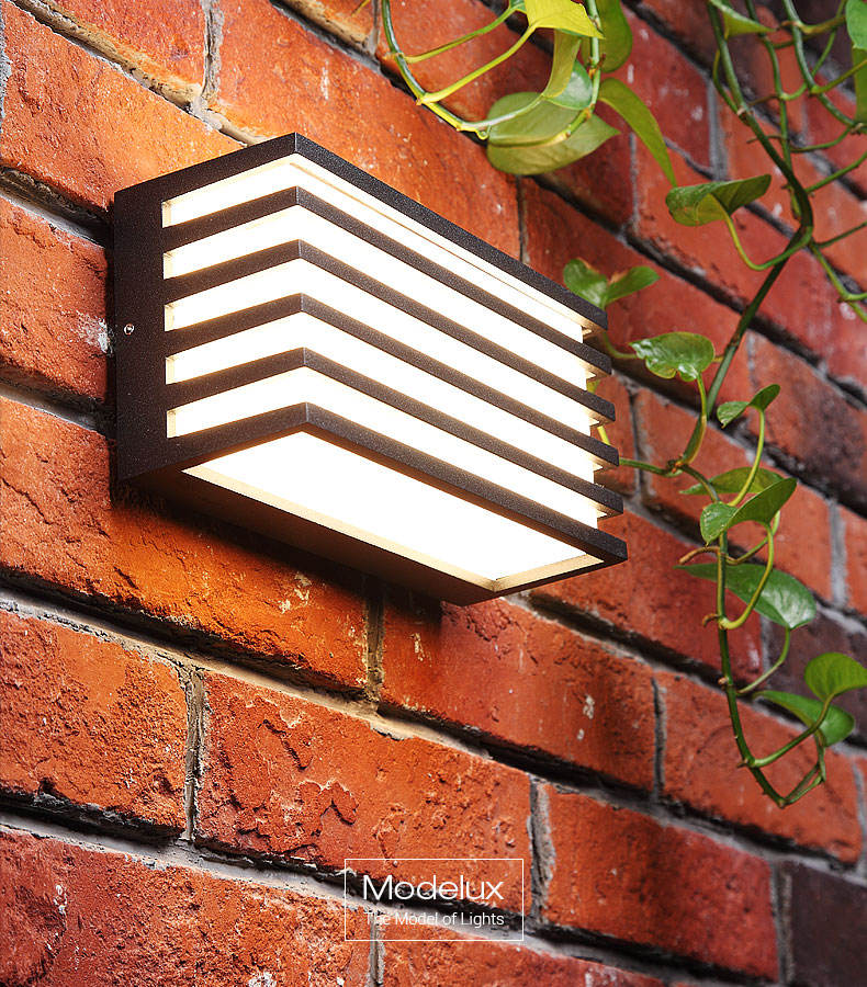 Nieuwe Outdoor tussendoor Moderne LED Wandlampen Lange Acryl Woonkamer Slaapkamer Gang Veranda Zwart Indoor Lamp Verlichting