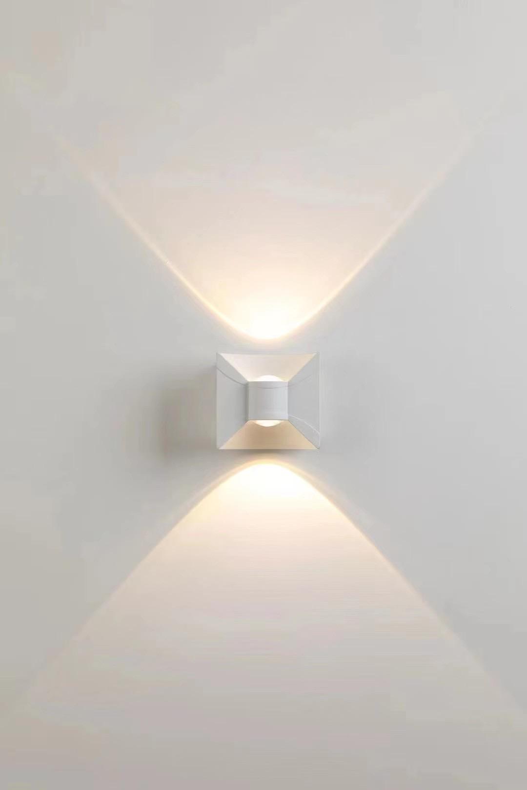 6W Boog Wandlamp Waterdichte LED Wandlamp Fabriek Prijs Zwart-wit Behuizing Tuin Huishoudelijke Decoratieve Verlichting