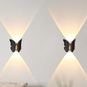 LED-wandlamp vlindervormige buitenwandlamp IP65 waterdichte wandlamp voor tuindecoratie gangpad beugellicht