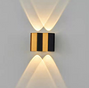 4W 6W 8W 10W Led Wandlamp Rechthoek Goud Zwart Licht Up En Down Lichtgevende Body lamp Verlichting Stijl Moderne Wandlamp